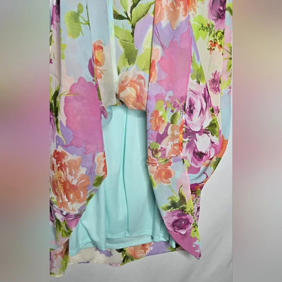 NWT Women's Signature by Robbie Bee Floral Print Dress 8P Feminine Coquette - Picture 7 of 10